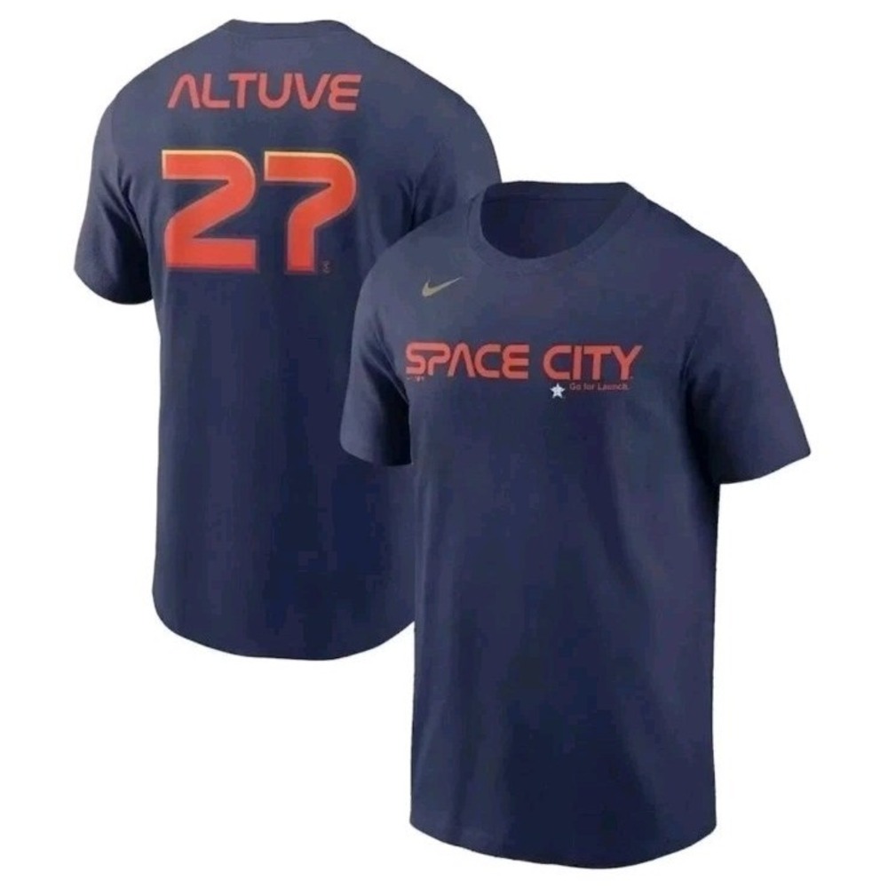 Houston Astros Jose Altuve T-shirt Mens L Nike City Connect Tee New With Tags!
